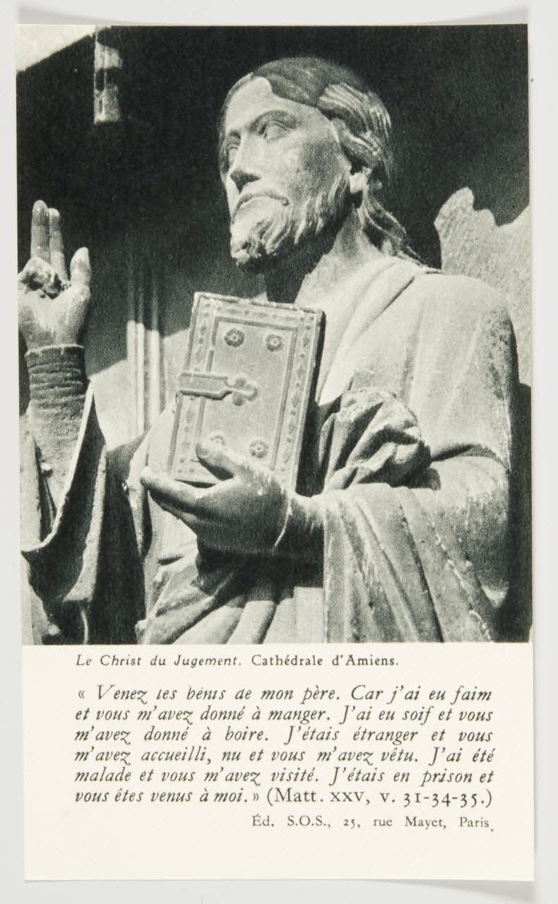 estampe Le Christ du Jugement. Cathédrale d'Amiens. 1979.29.314.7 Photo