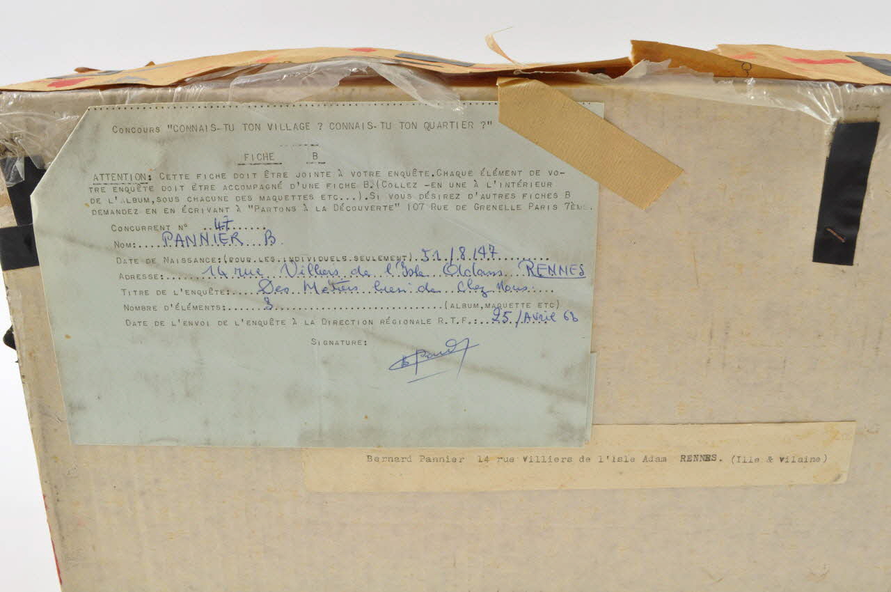 Bernard Paumier maquette d'atelier 1961 1967.108.40.1.1-7 Photo Mucem