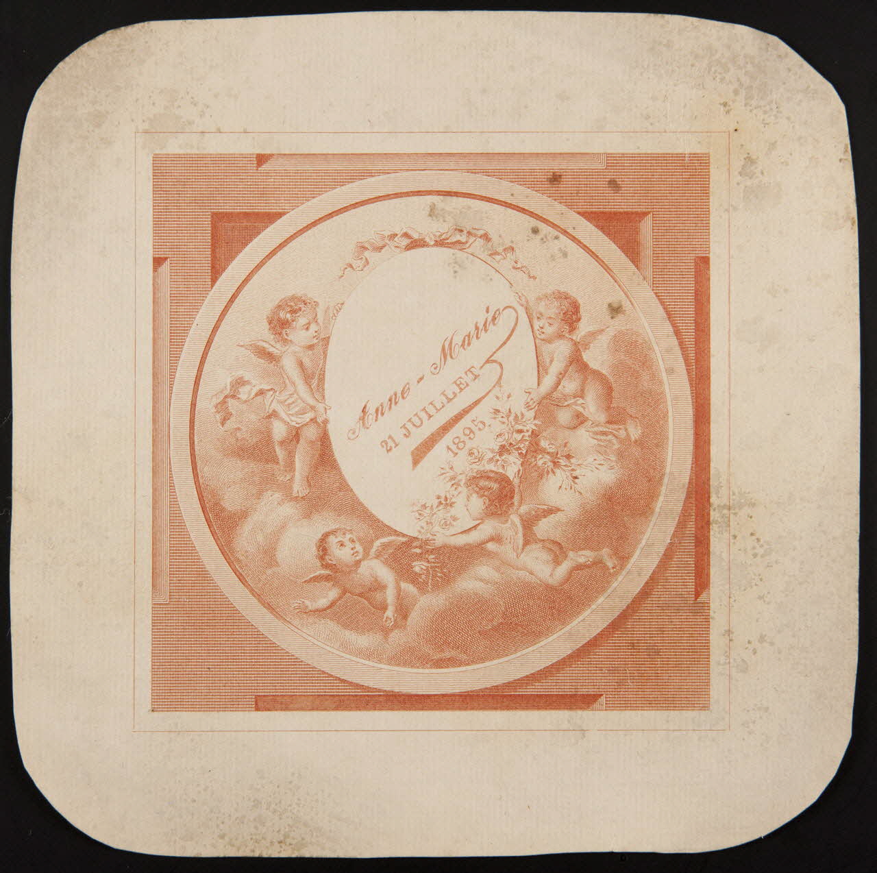 estampe Anne-Marie  21 JUILLET  1895. 1979.29.324 Photo