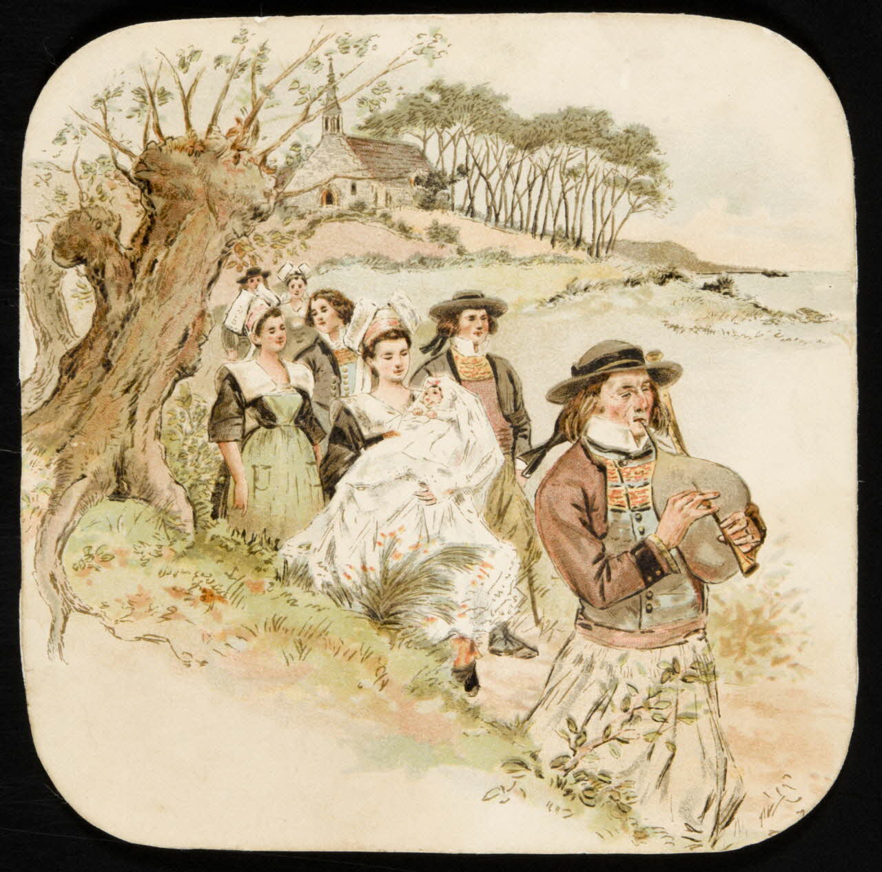 estampe Baptême en Bretagne 1979.29.391 Photo