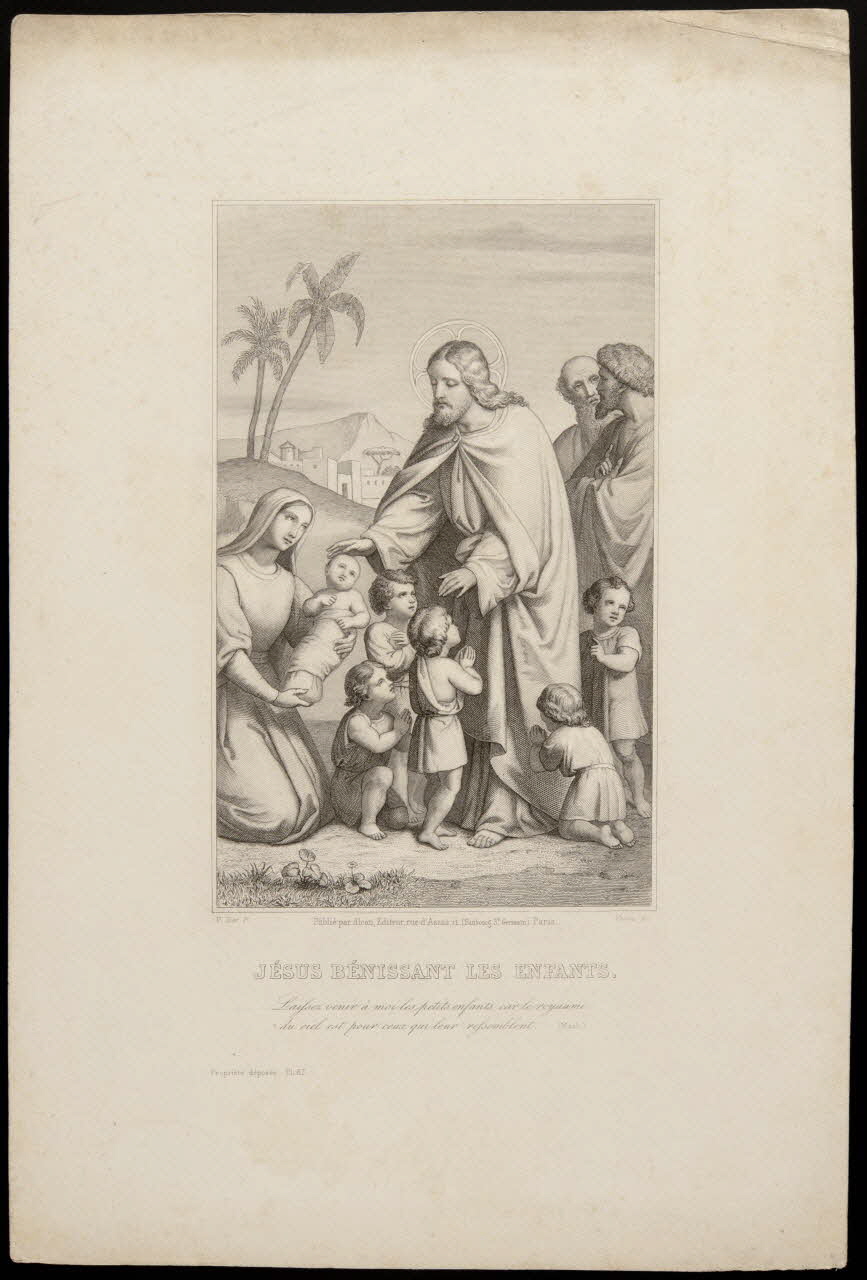 estampe JESUS BENISSANT LES ENFANTS. 1979.29.409 Photo