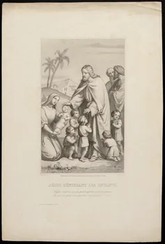 estampe JESUS BENISSANT LES ENFANTS. 1979.29.409 Photo