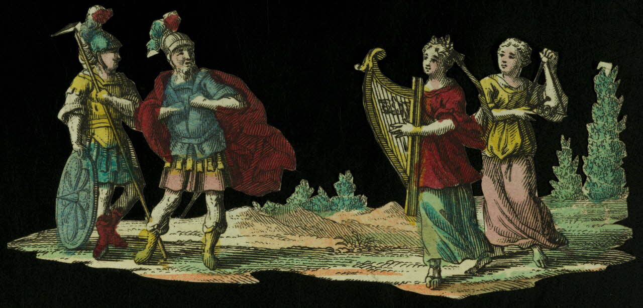 estampe Soldats romains et romaines 1979.29.548.1 Photo