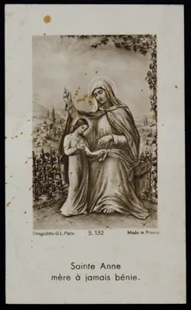 estampe Sainte Anne  mère à jamais bénie. 1979.47.33 Photo