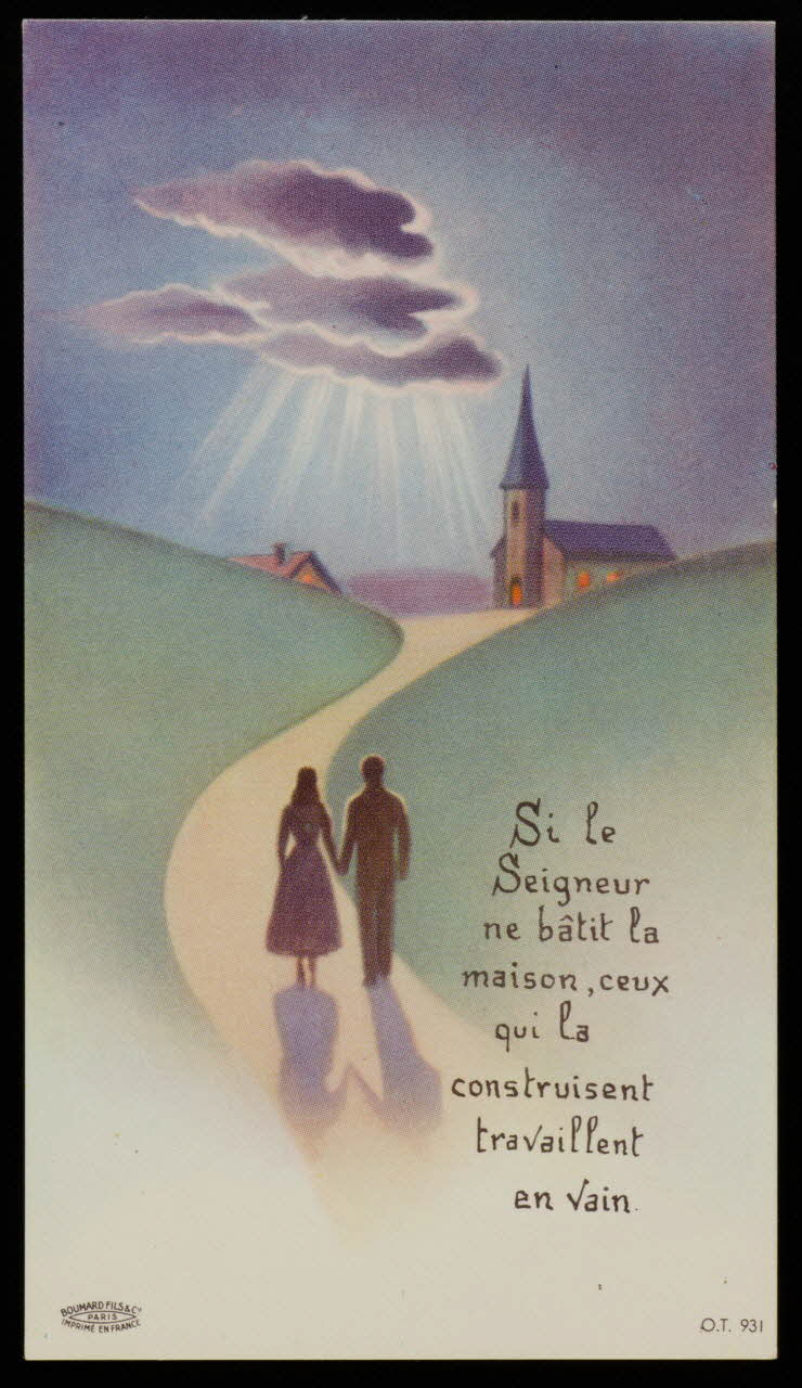 estampe Couple en chemin vers l'église 1979.47.54 Photo