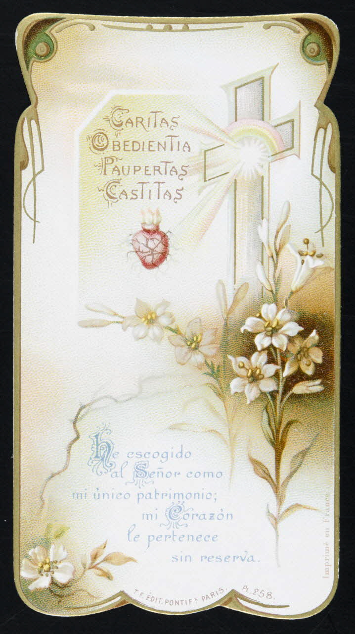 estampe CARITAS  OBEDIENTIA  PAUPERTAS  CASTITAS 1979.47.66 Photo