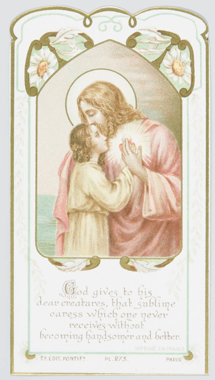 estampe God gives to his  dear creatures, that sublime  caress which one never  receives without  becoming handsomer and better. 1979.47.67 Photo