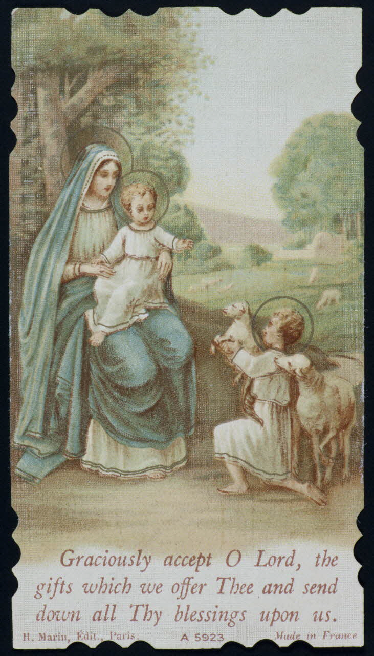 Gérard Marin estampe Vierge à l'Enfant avec un berger Paris 1930-1945 1979.47.7 Photo