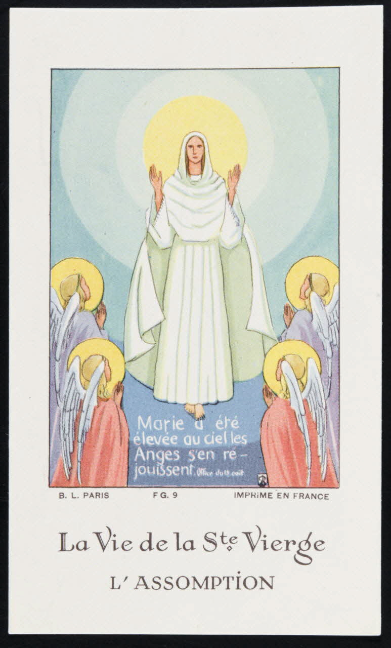 estampe La Vie de la Ste. Vierge  L'ASSOMPTION 1979.47.72 Photo