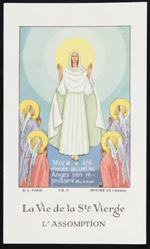 estampe La Vie de la Ste. Vierge  L'ASSOMPTION 1979.47.72 Photo