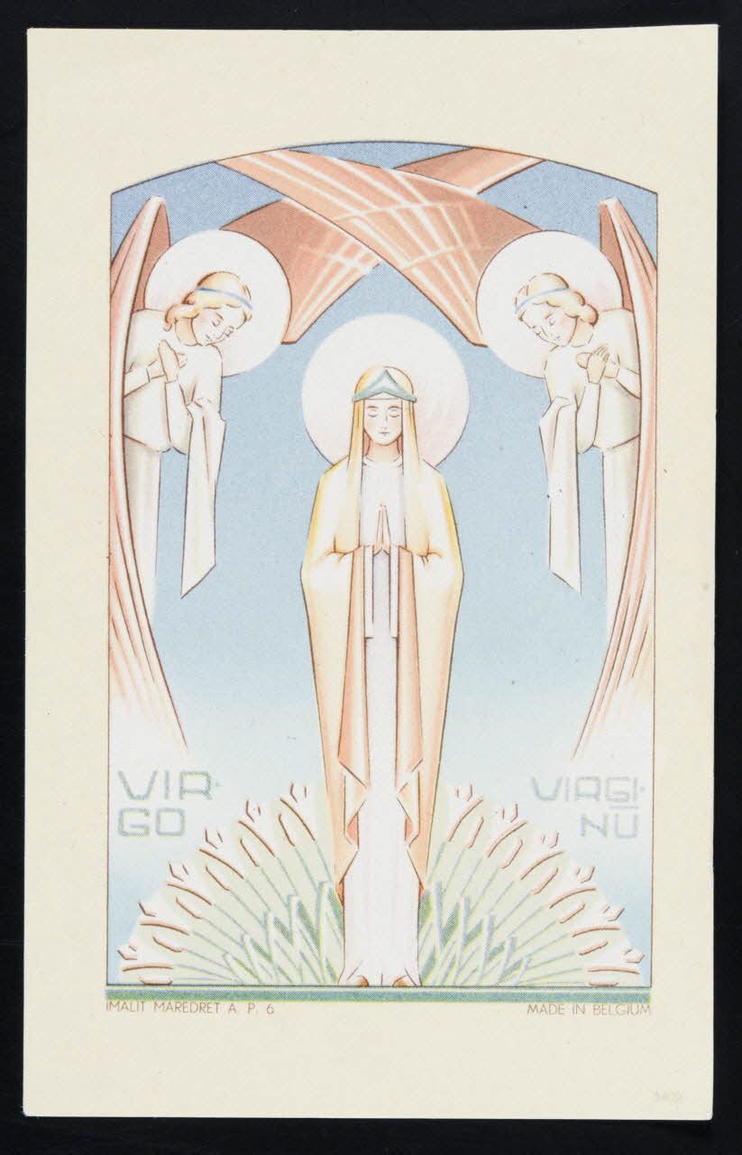 estampe La Vierge Marie et deux anges 1979.47.74 Photo