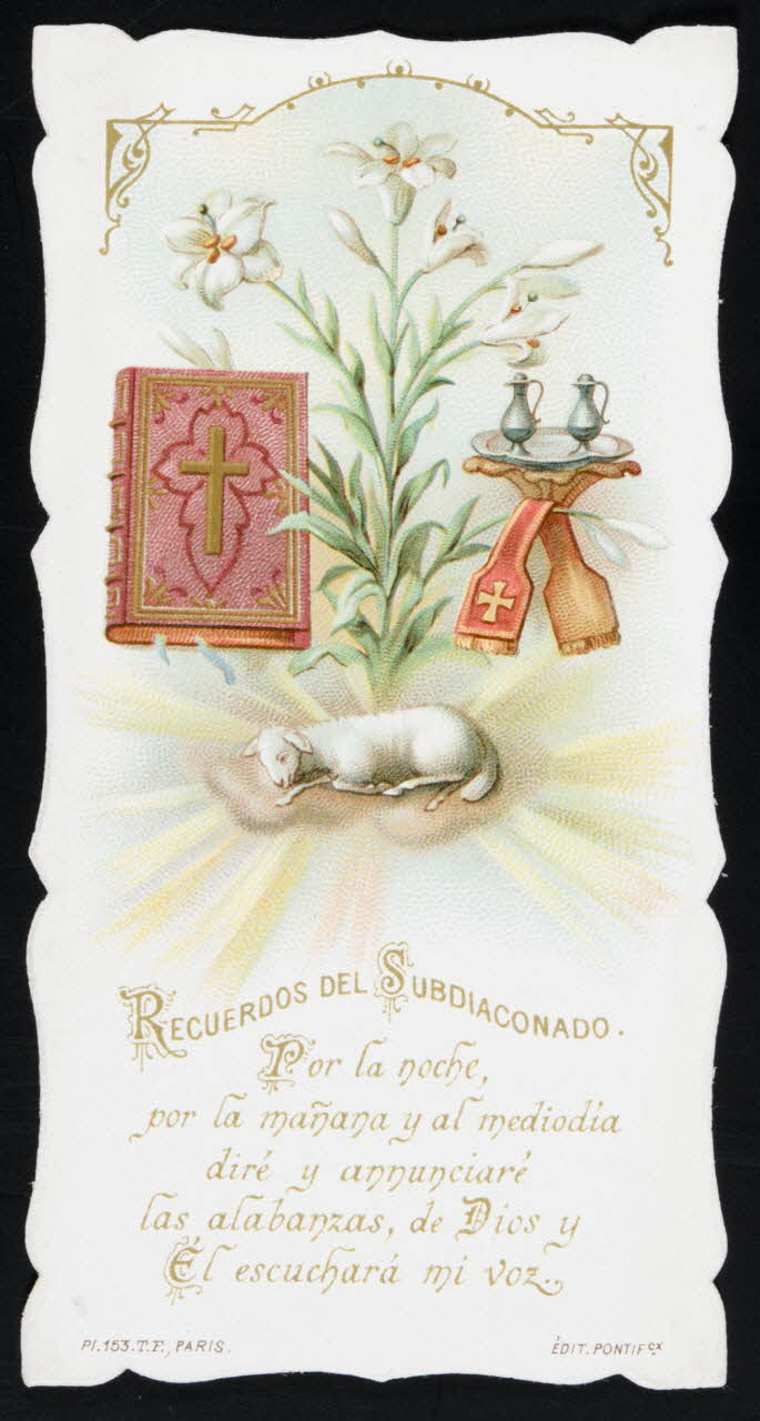 estampe RECUERDOS DEL SUBDIACONADO. 1979.47.78 Photo