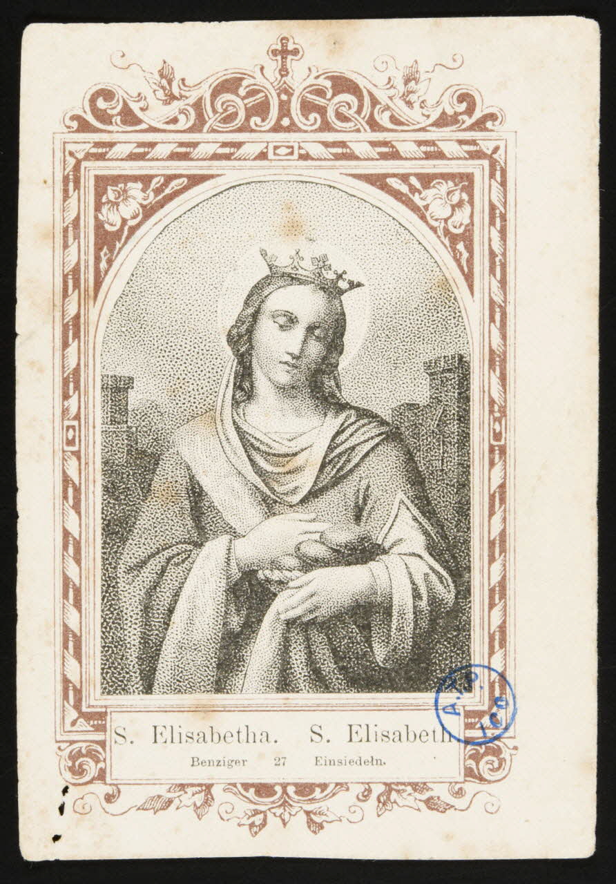 estampe S. Elisabetha.  S. Elisabeth. 1979.49.101 Photo