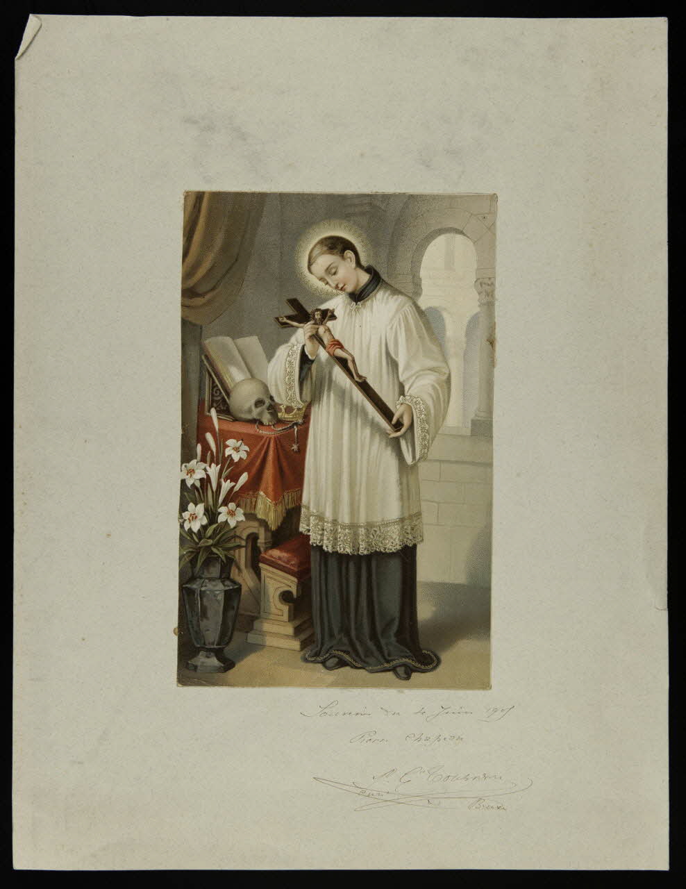 estampe Saint Louis de Gonzague 1979.49.143 Photo