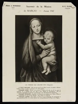 estampe LA VIERGE AU GRAND DUC (Raphaël) 1979.49.145 Photo