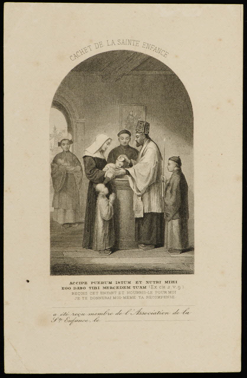 estampe CACHET DE LA SAINTE ENFANCE 1979.49.158 Photo