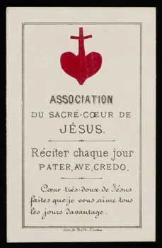 estampe ASSOCIATION  DU SACRE-COEUR DE  JESUS. 1979.49.166 Photo