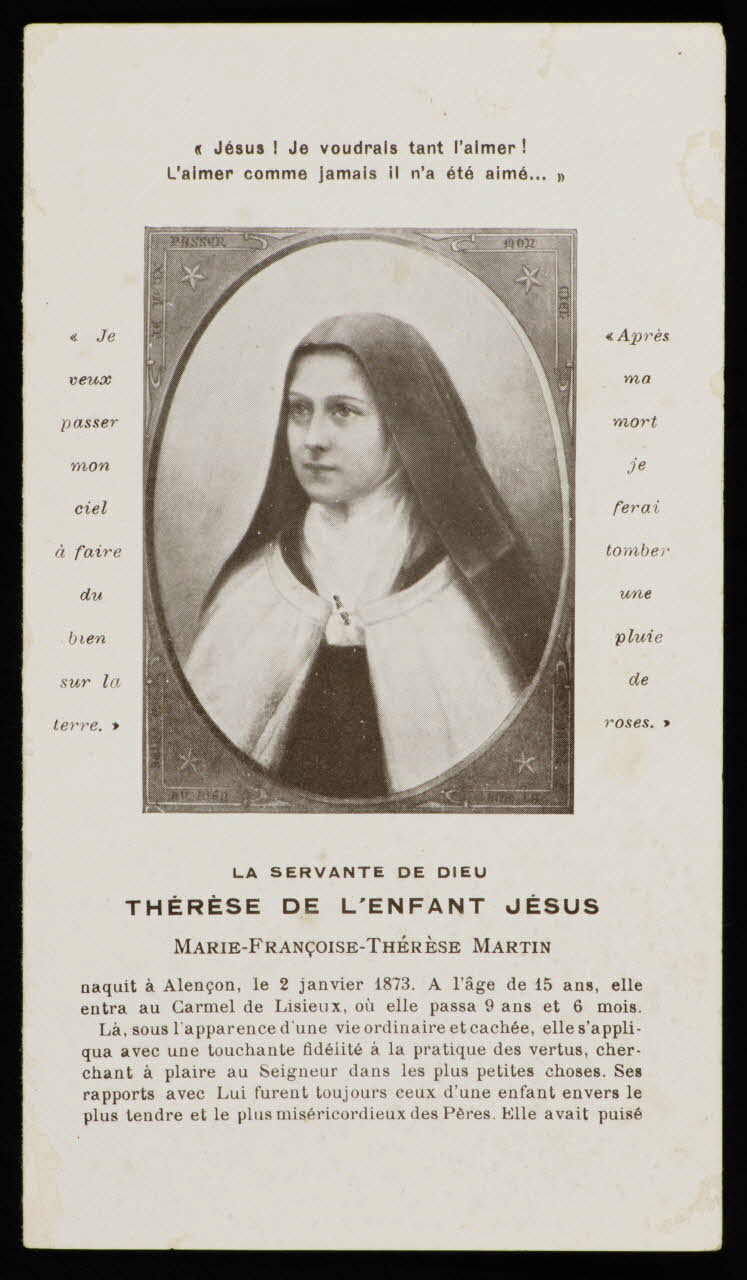estampe THERESE DE L'ENFANT JESUS 1913 1979.49.184 Photo