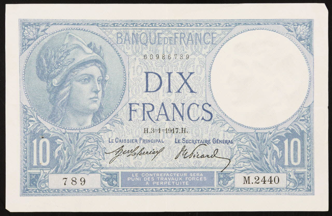 estampe BANQUE DE FRANCE  DIX  FRANCS 1979.49.197 Photo