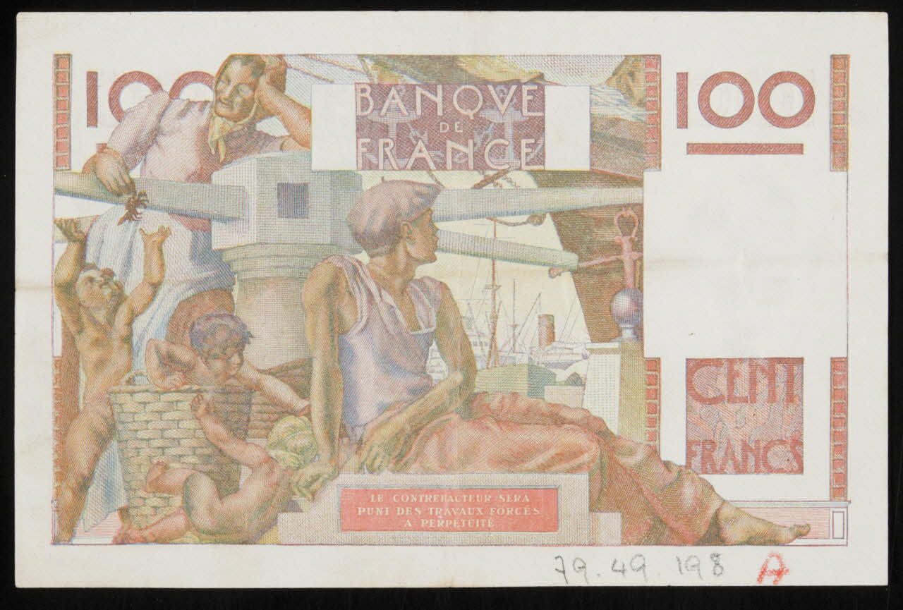 estampe Billet de 100 francs 1979.49.198 Photo