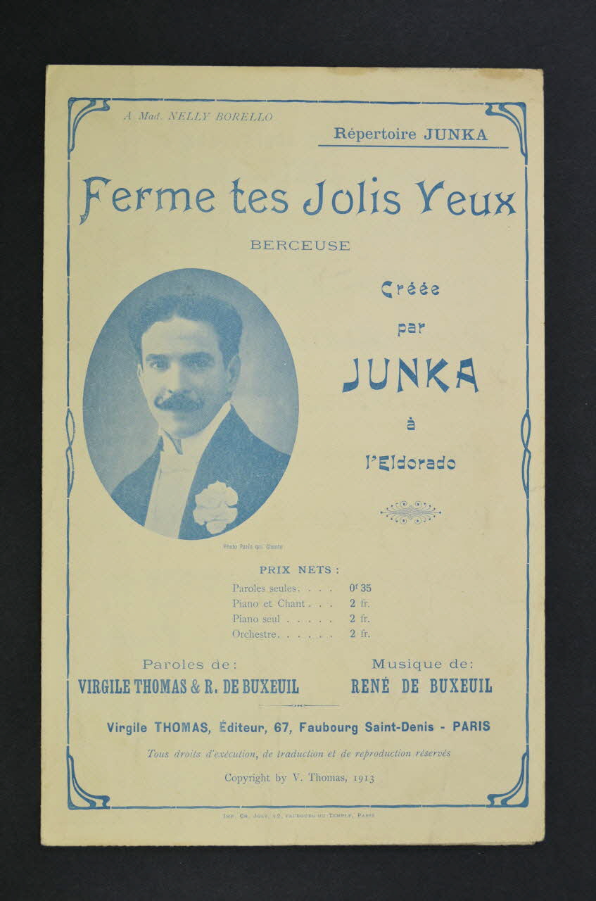 chanson petit format 1966.208.17 Photo Mucem