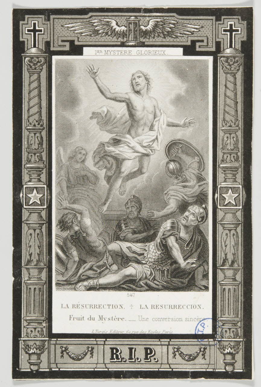 estampe LA RESURRECTION.  Fruit du Mystère. - Une conversion sincère. 1979.49.96 Photo