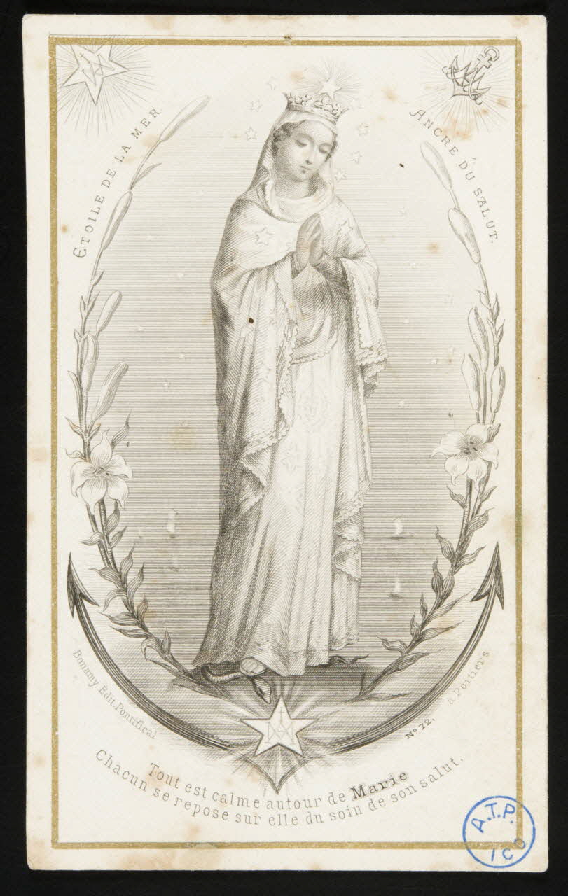 estampe Tout est calme autour de Marie  Chacun se repose sur elle du soin de son salut. 1979.49.98 Photo