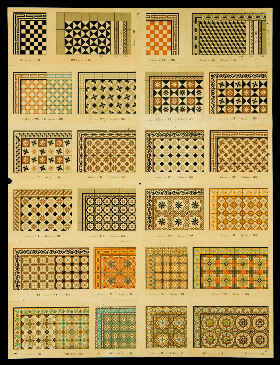 estampe Echantillons de carreaux 1979.7.447  Photo