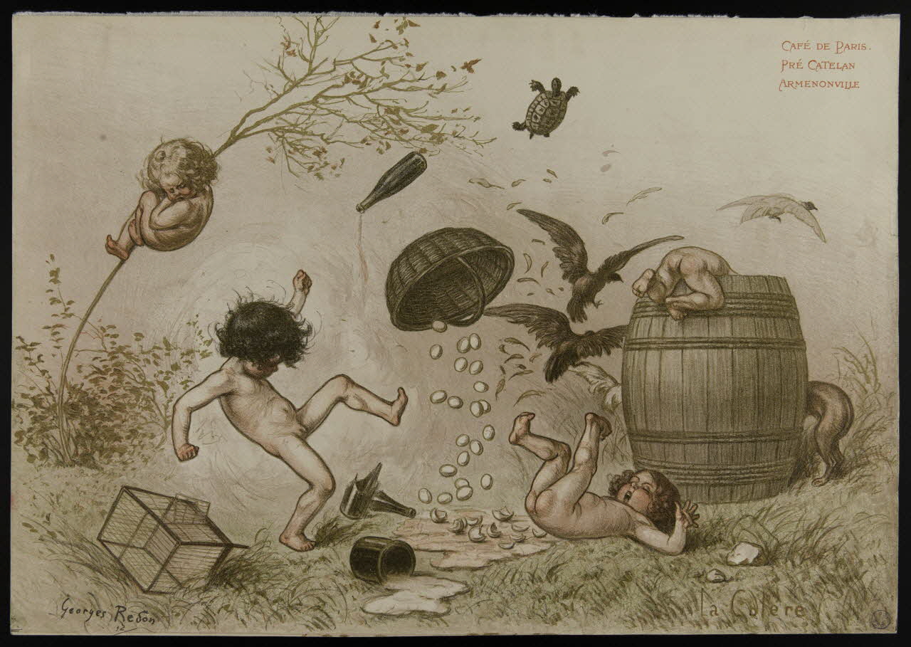 estampe CAFE DE PARIS  PRE CATELAN  ARMENONVILLE  La Colère 1979.8.21 Photo