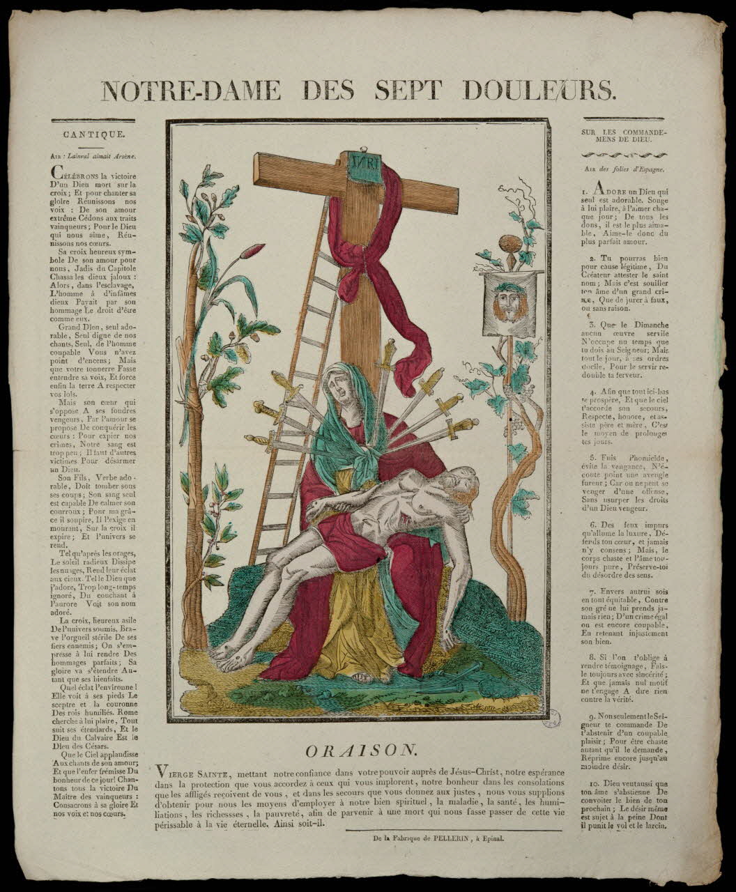 imagerie ancienne NOTRE-DAME DES SEPT DOULEURS. 1979.82.100 Photo