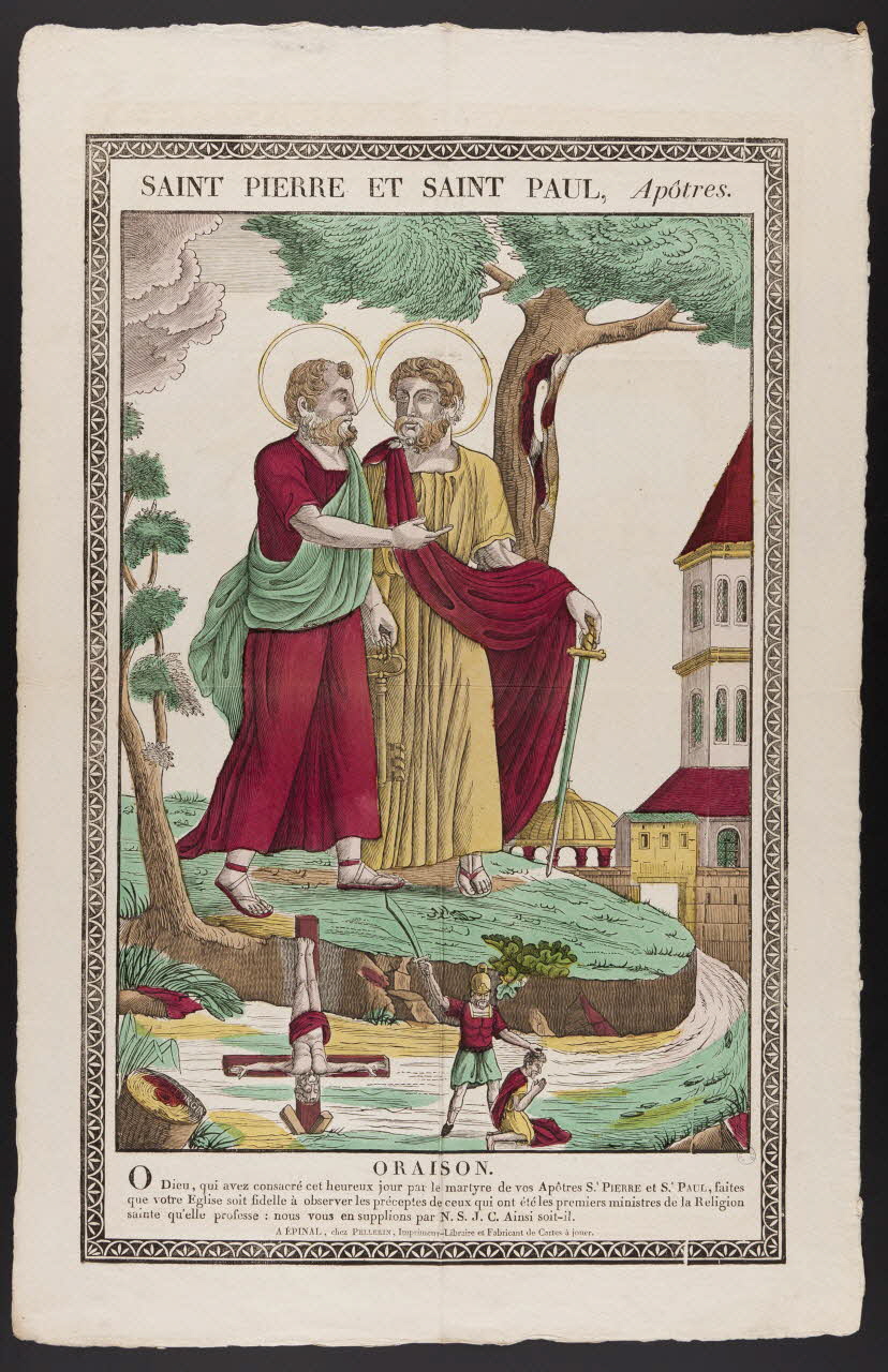 imagerie ancienne SAINT PIERRE ET SAINT PAUL, Apôtres. 1979.82.143 Photo