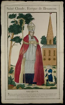 imagerie ancienne Saint Claude, Evêque de Besançon. 1979.82.149 Photo