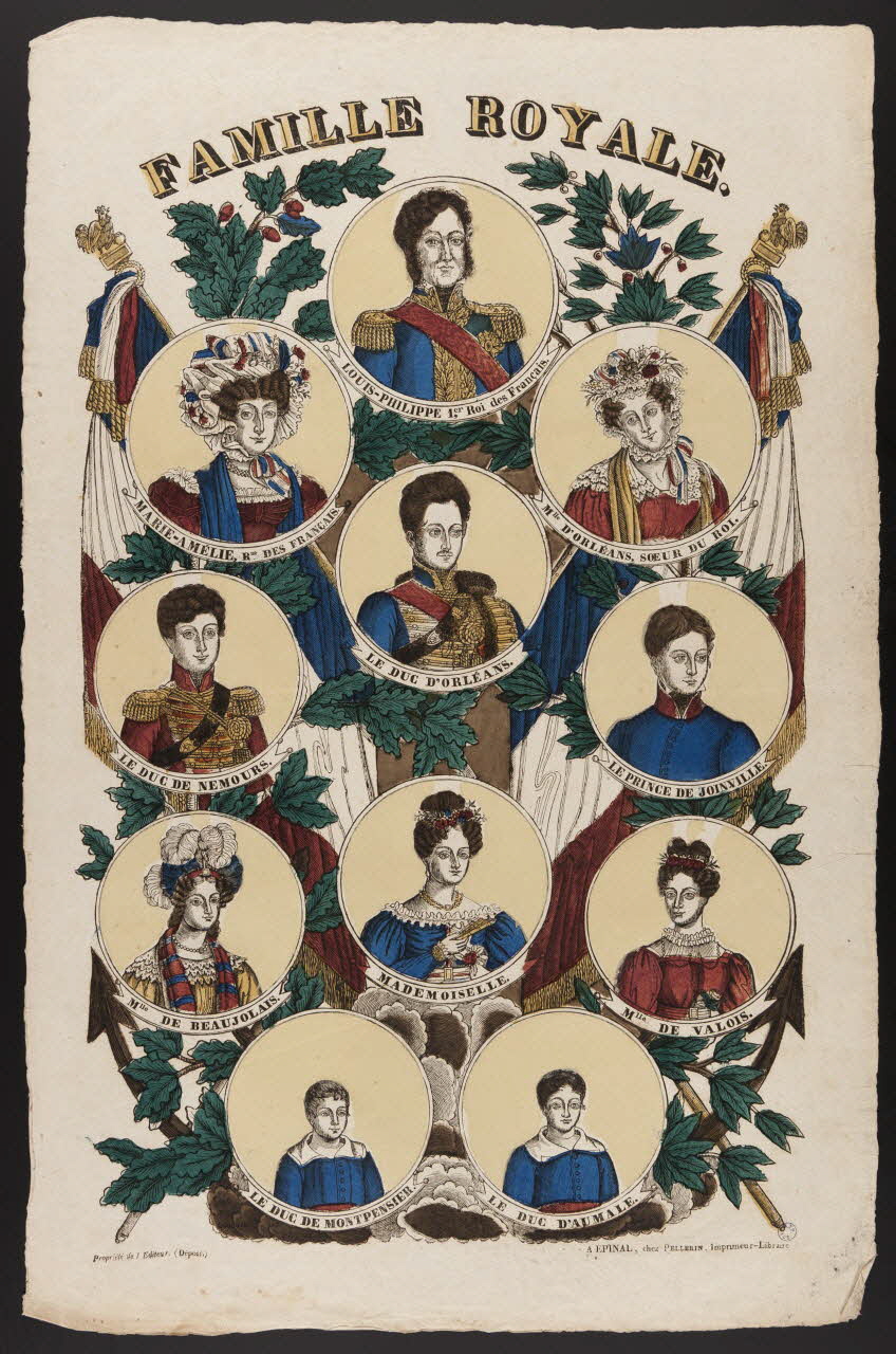 imagerie ancienne FAMILLE ROYALE. Lorraine, France 1837 1979.82.158 Photo
