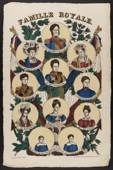 imagerie ancienne FAMILLE ROYALE. Lorraine, France 1837 1979.82.158 Photo