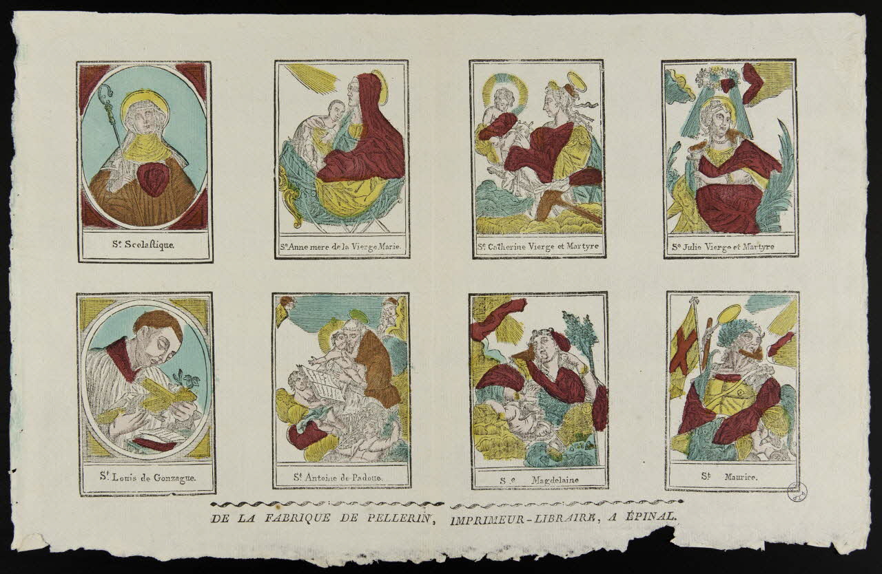 Pellerin imagerie ancienne Saints Lorraine, France 1837 1979.82.27 Photo