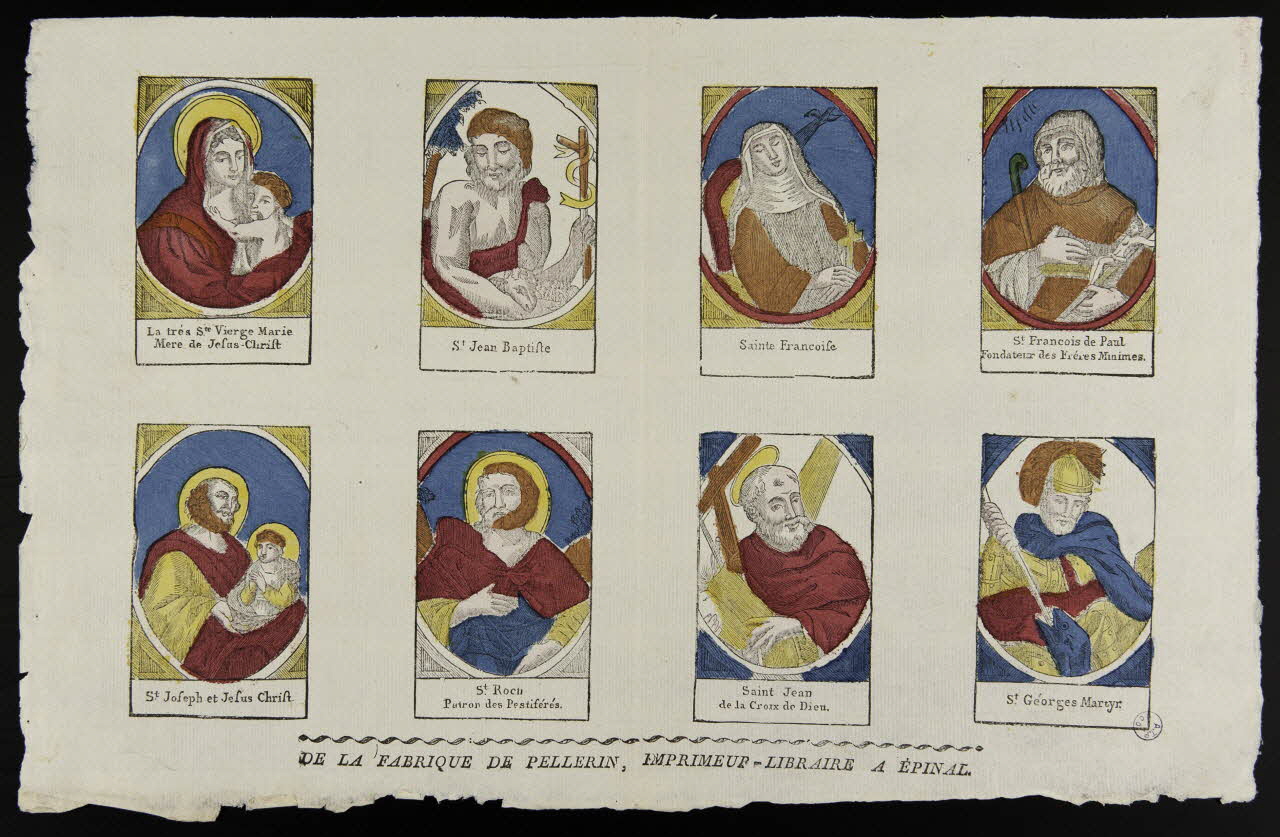 Pellerin imagerie ancienne Saints Lorraine, France 1837 1979.82.28 Photo