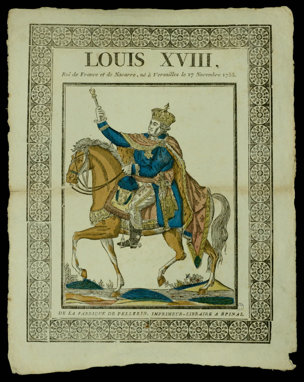 imagerie ancienne LOUIS XVIII, Lorraine, France 1837 1979.82.3 Photo