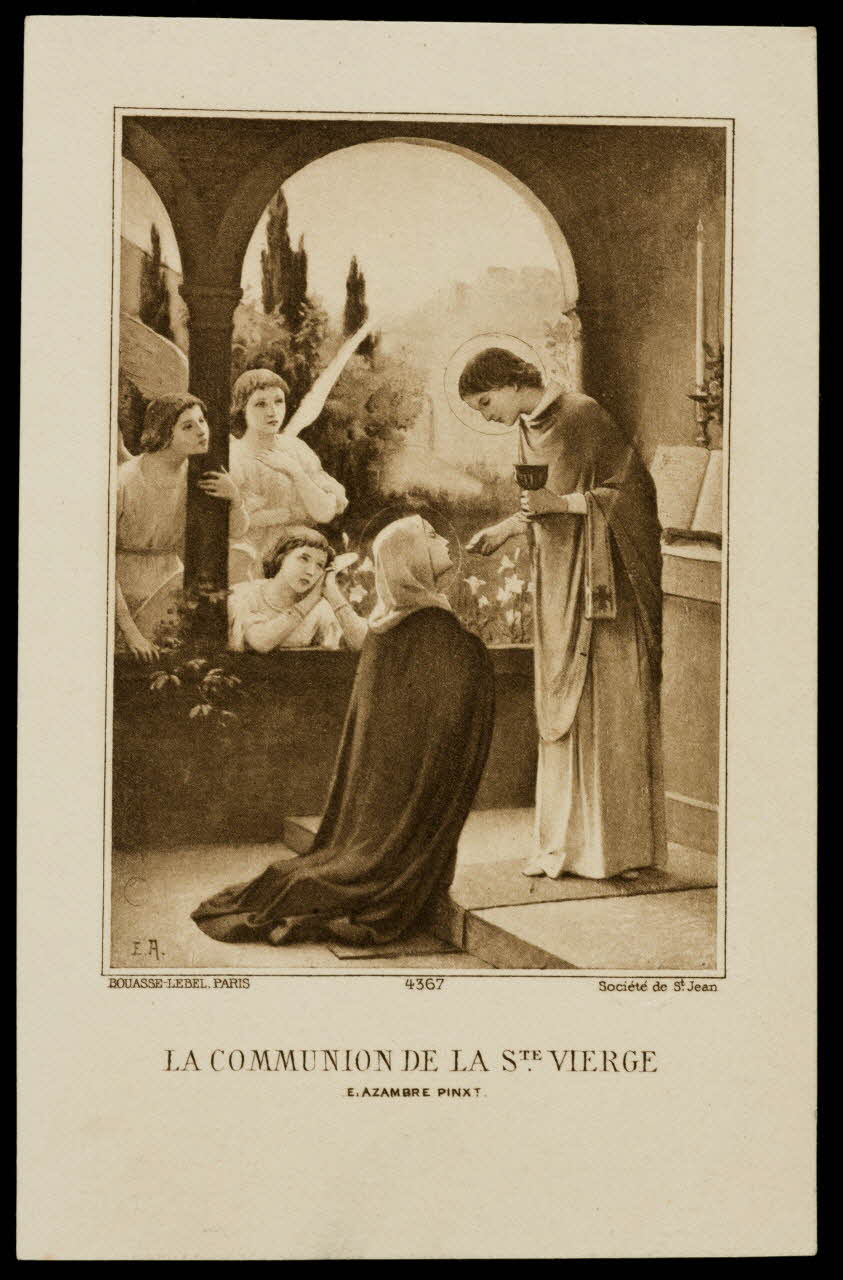 estampe LA COMMUNION DE LA STE VIERGE 1985.48.13 Photo