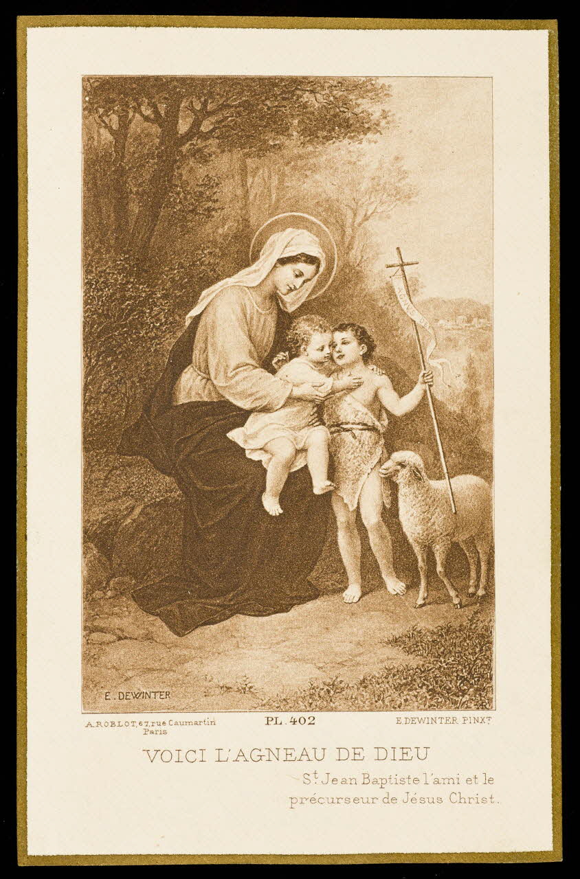 estampe VOICI L'AGNEAU DE DIEU 1985.48.24 Photo