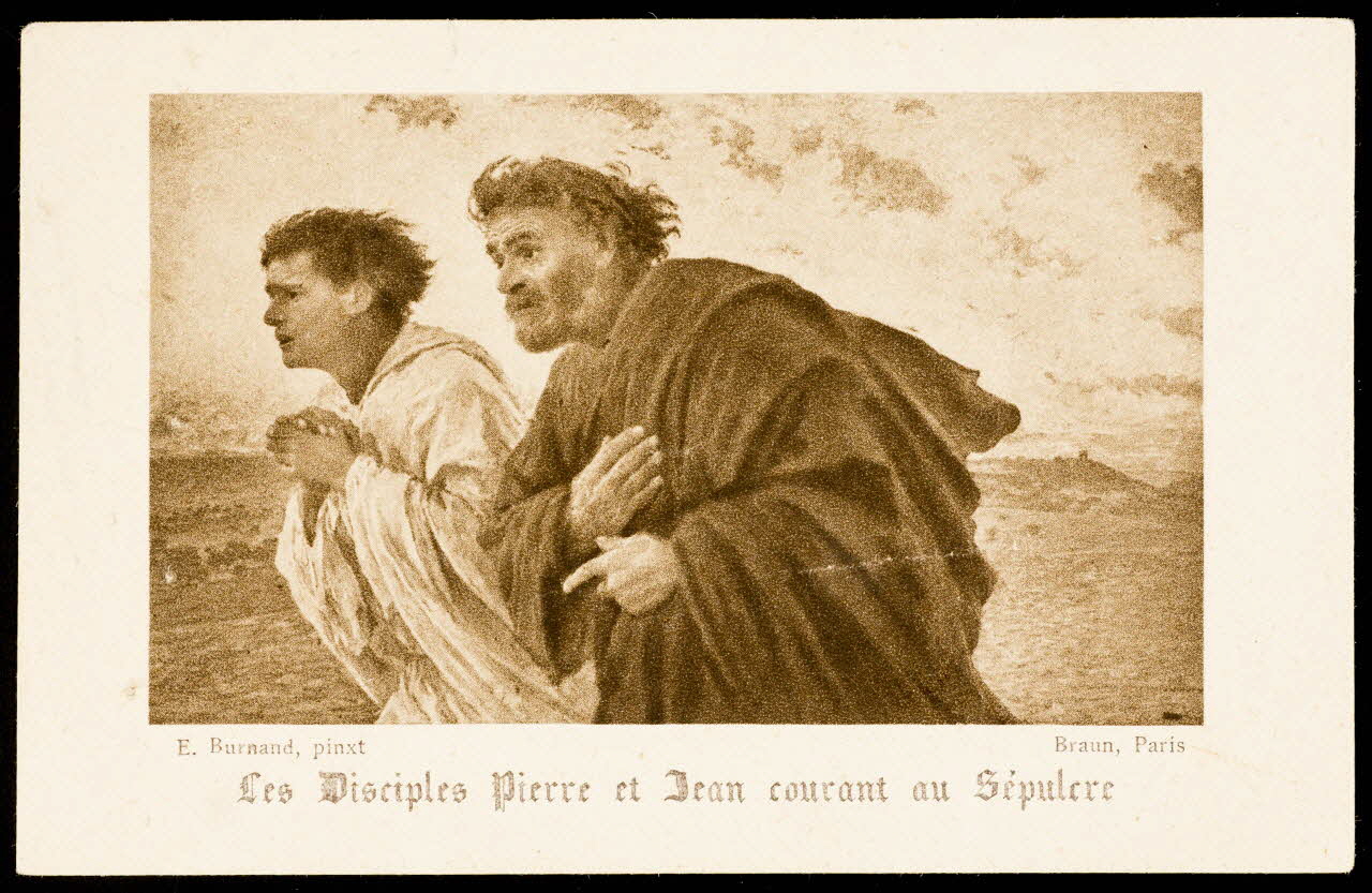 estampe Les Disciples Pierre et Jean courant au Sépulcre 1985.48.27 Photo