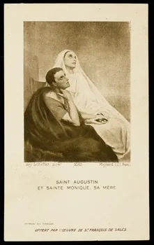 estampe SAINT AUGUSTIN  ET SAINTE MONIQUE, SA MERE 1985.48.39 Photo