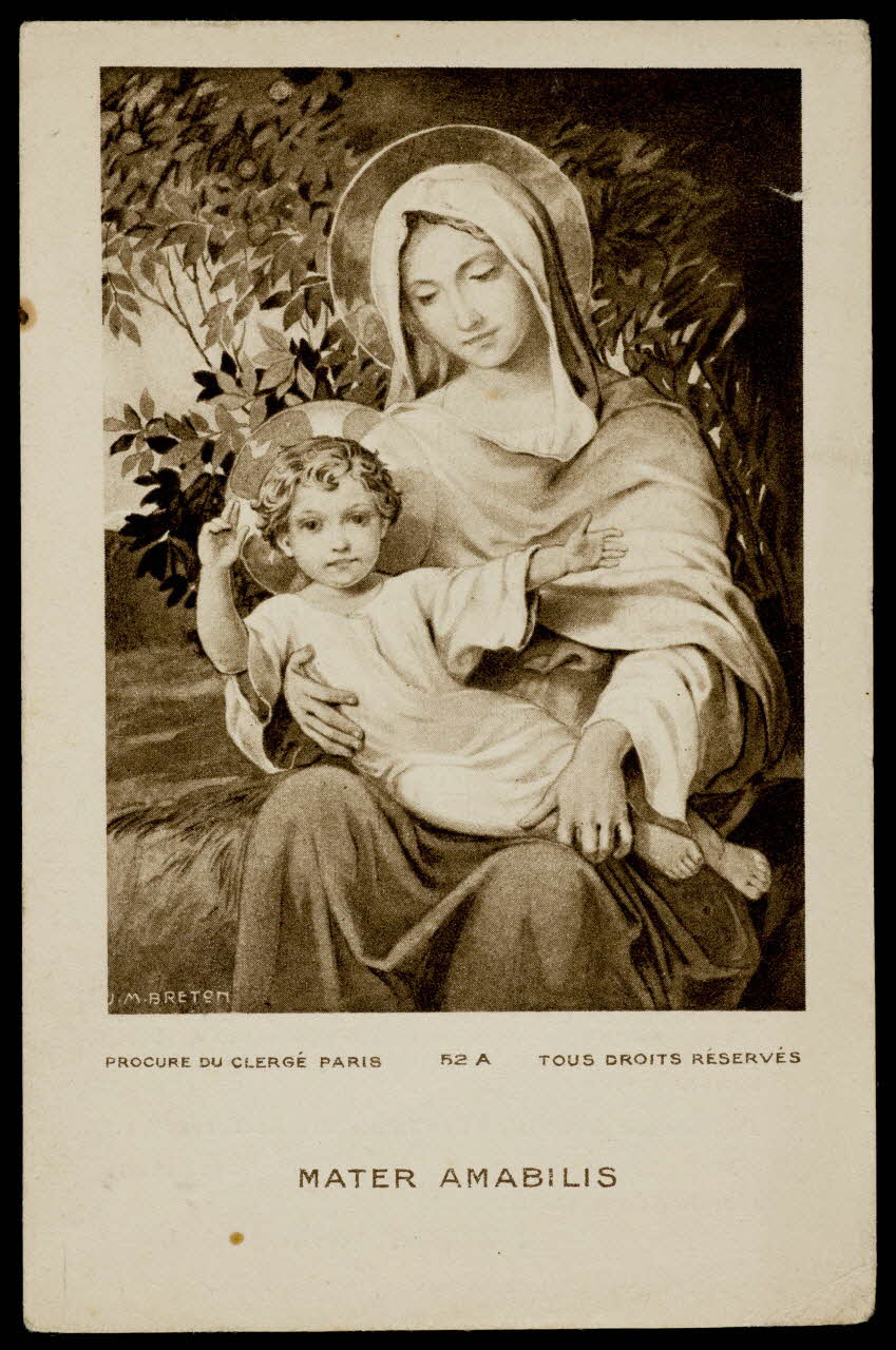 estampe MATER AMABILIS 1985.48.41 Photo