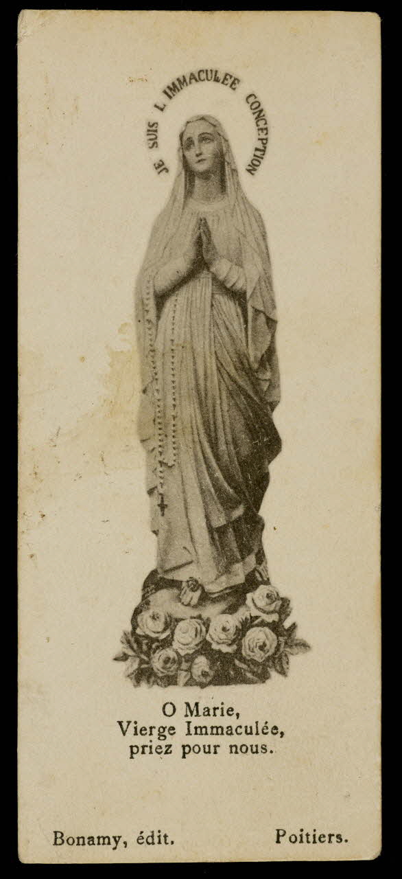 estampe O Marie,  Vierge Immaculée,  priez pour nous. 1985.48.42 Photo