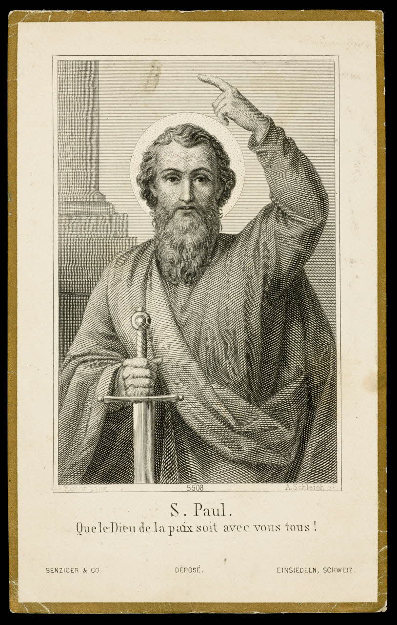 estampe S. Paul.  Que le Dieu de la paix soit avec vous tous ! 1985.48.43 Photo