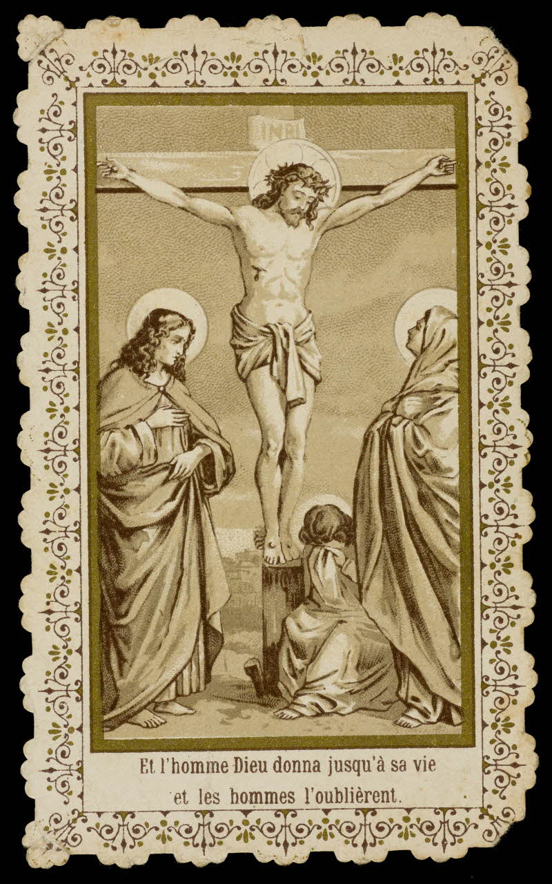 estampe Et l'homme Dieu donna jusqu'à sa vie  et les hommes l'oublièrent. 1985.48.44 Photo