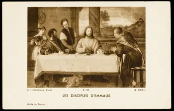 estampe LES DISCIPLES D'EMMAUS 1985.48.5  Photo