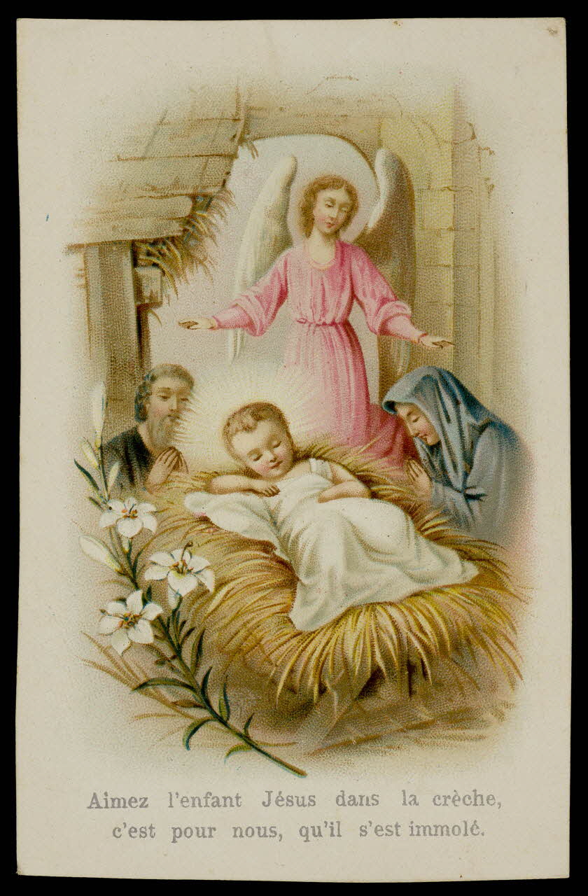 estampe Aimez l'enfant Jésus dans la crèche,  c'est pour nous, qu'il s'est immolé. 1985.48.52 Photo