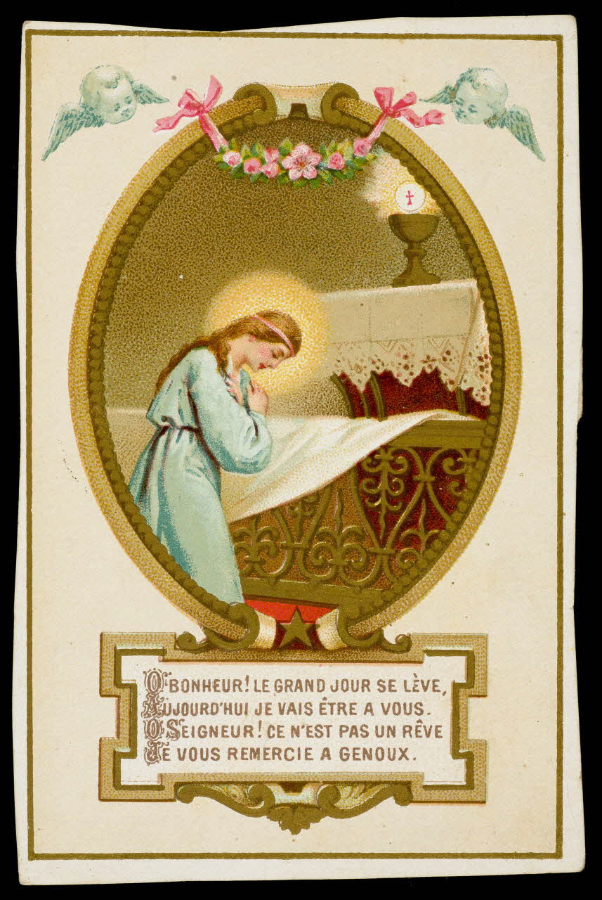 estampe O BONHEUR ! LE GRAND JOUR SE LEVE,  AUJOURD'HUI JE VAIS ÊTRE A VOUS. 1985.48.55 Photo