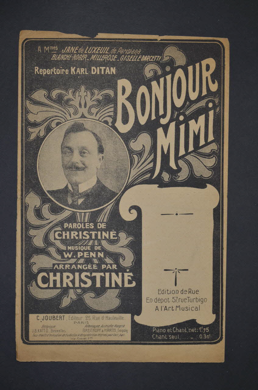 chanson petit format 1966.208.20 Photo Mucem