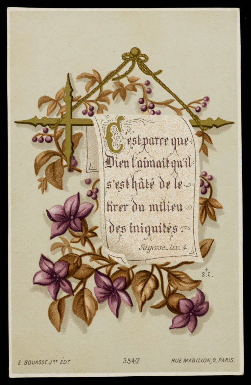 estampe C'est parce que  Dieu l'aimait 1985.48.97 Photo